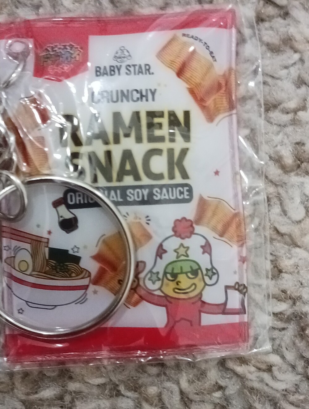 Baby Star Ramen Snack Keychain